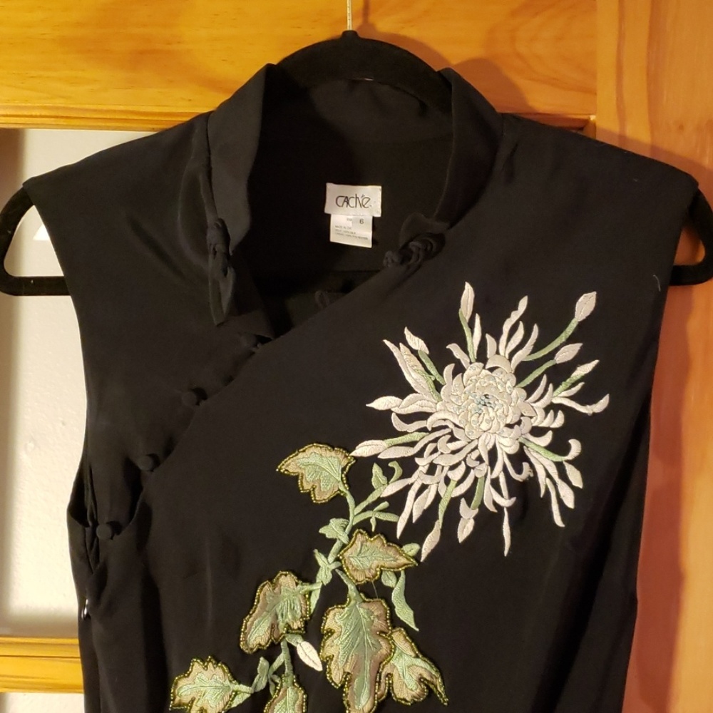 Cache Asian Inspired formal dress